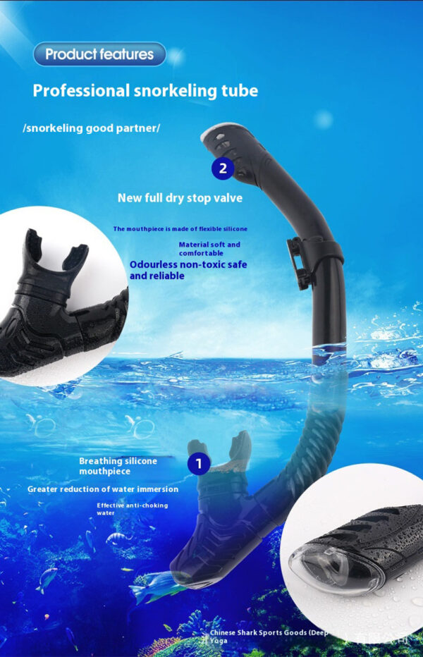 Professional Diving Mask with Snorkel - Image 3